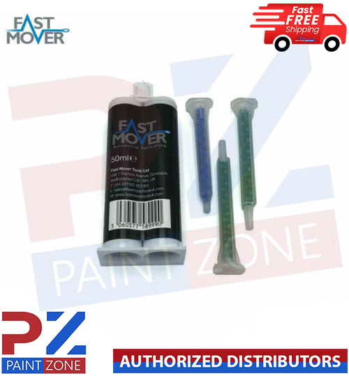 Fast Mover FMT6340 2K PU Plastic Repair Rigid Cartridge 50ml GET 1 FREE NOZZLES